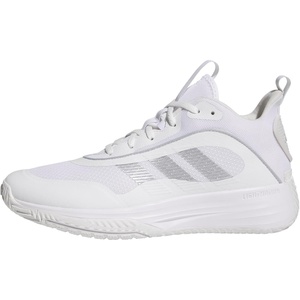 adidas Men’s Own The Game 3.0 Basketball Shoe(White/Silver Metallic/Grey)