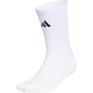 adidas Select Basketball Socks 1 Pair | Unisex, 1-Pack, Cushioned Impact Zones, 360-Ankle Protection, Blister-Reducing Build, Game & Practice Ready(White/Team Navy Blue 2/2/Crew)