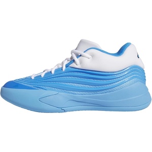 adidas Unisex-Adult Dame X Basketball Shoe(Blue Burst/White/Lucid Ray Blue)