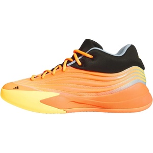 adidas Unisex-Adult Dame X Basketball Shoe(Lucid Orange/Ice Tangerine/Icey Blue)