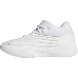 adidas Unisex-Adult Dame X Basketball Shoe(White/Zero Metallic/Silver Metallic)