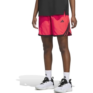 adidas Womens Crazy Lite Shorts Basketball Casual Bottoms Casual – Black(Lucid Red)