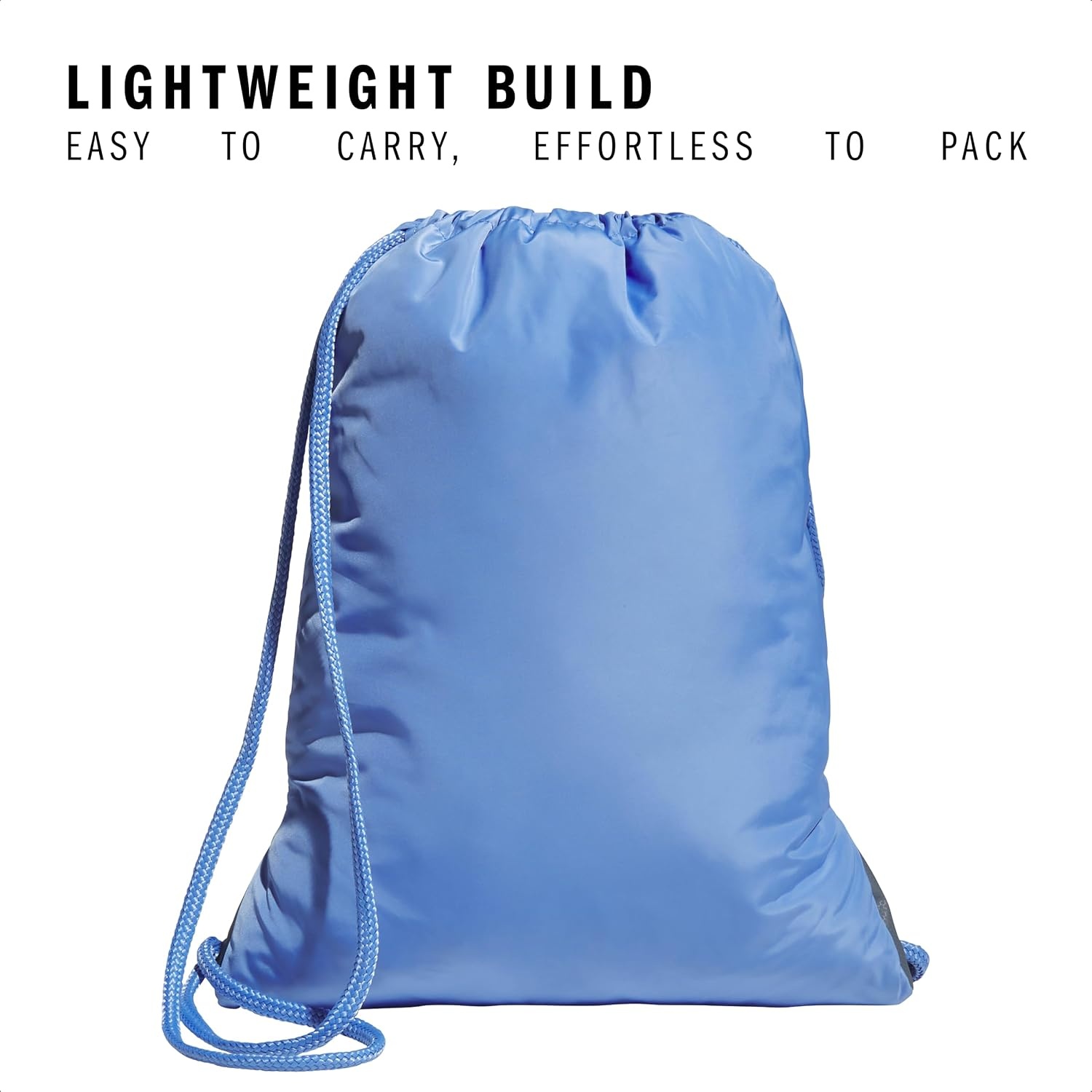 image:imageadidas Alliance Sackpack Drawstring Backpack for Sports Small Gym Bag Black3 OSFABlue FusionGlow Blue3