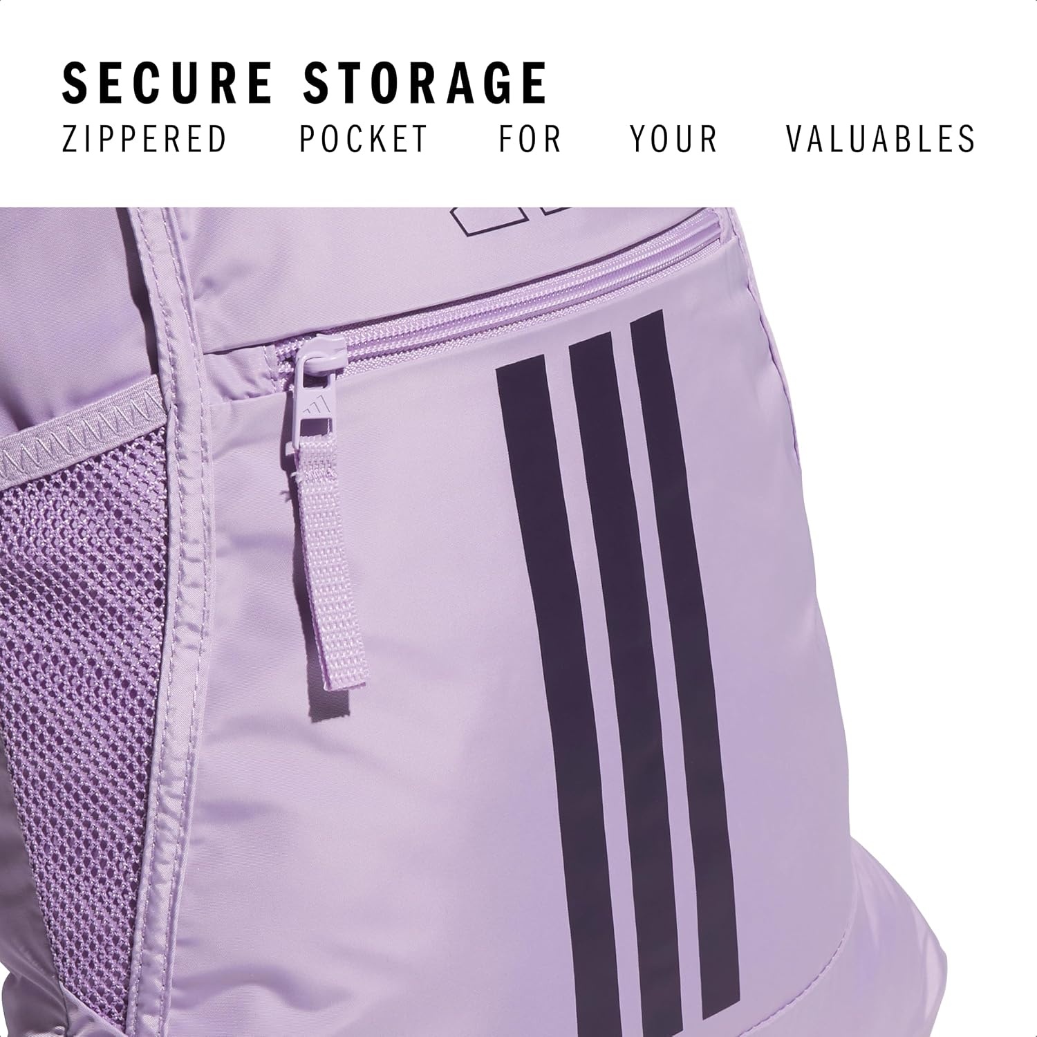image:imageadidas Alliance Sackpack Drawstring Backpack for Sports Small Gym Bag Black3 OSFAPowder Plum PurpleAurora Plum Purple3
