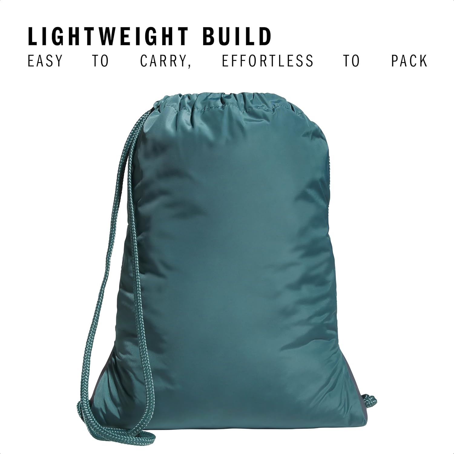 image:imageadidas Alliance Sackpack Drawstring Backpack for Sports Small Gym Bag Black3 OSFAPreloved Teal GreenBlack3