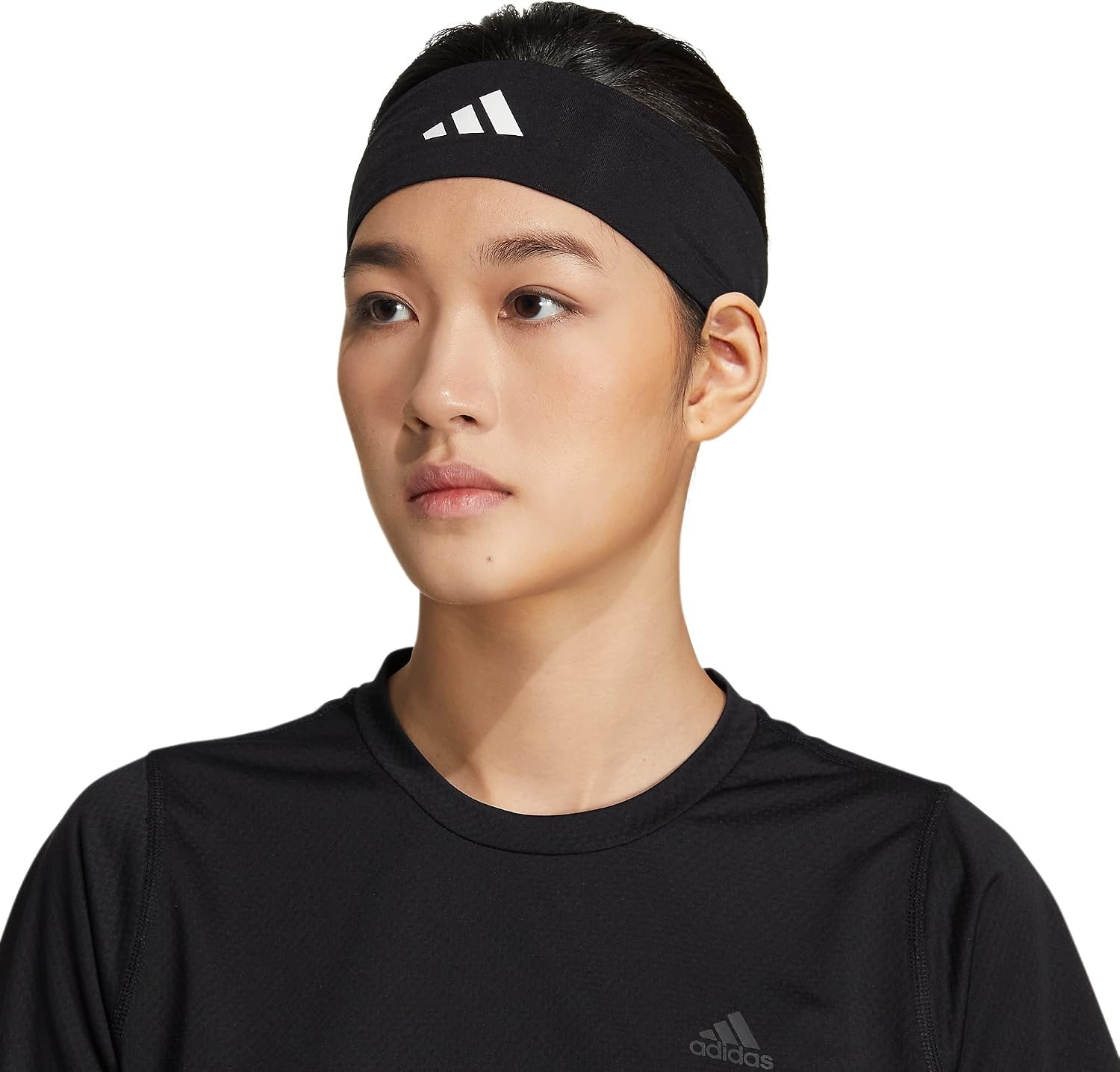 image:imageadidas Alphaskin Tie HeadbandBlackWhiteGrip
