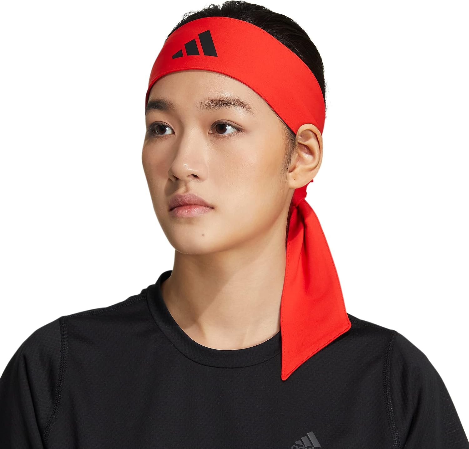 image:imageadidas Alphaskin Tie HeadbandRedBlack
