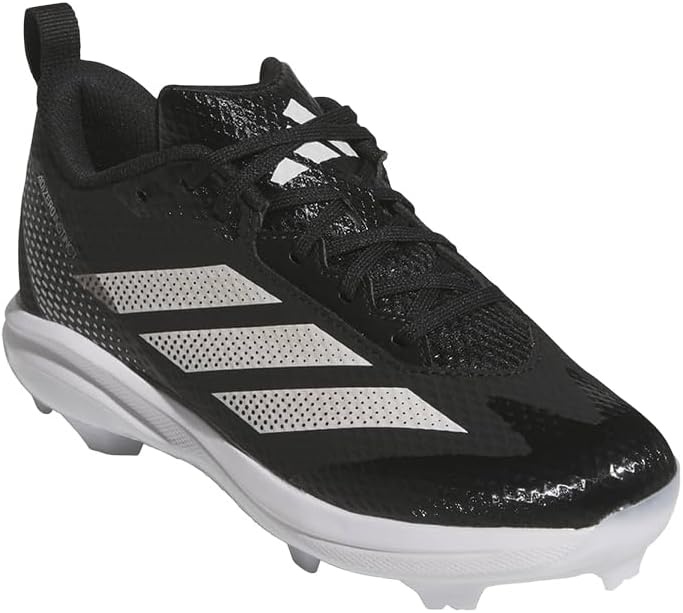 image:imageadidas Boys Adizero Instinct 20 TPU Softball Sneakers Shoes BlackBlackWhiteSilver Metallic