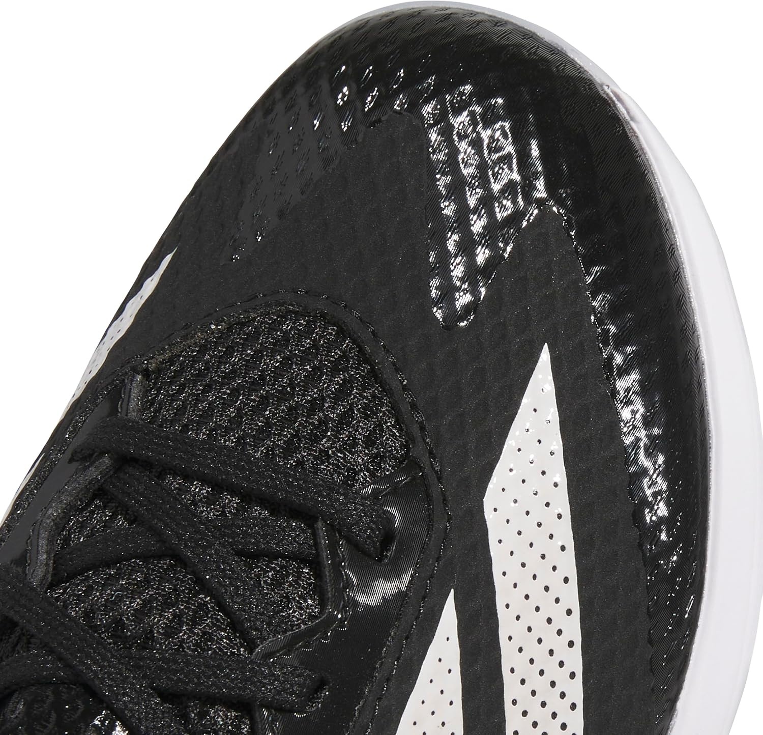 image:imageadidas Boys Adizero Instinct 20 TPU Softball Sneakers Shoes BlackBlackWhiteSilver Metallic