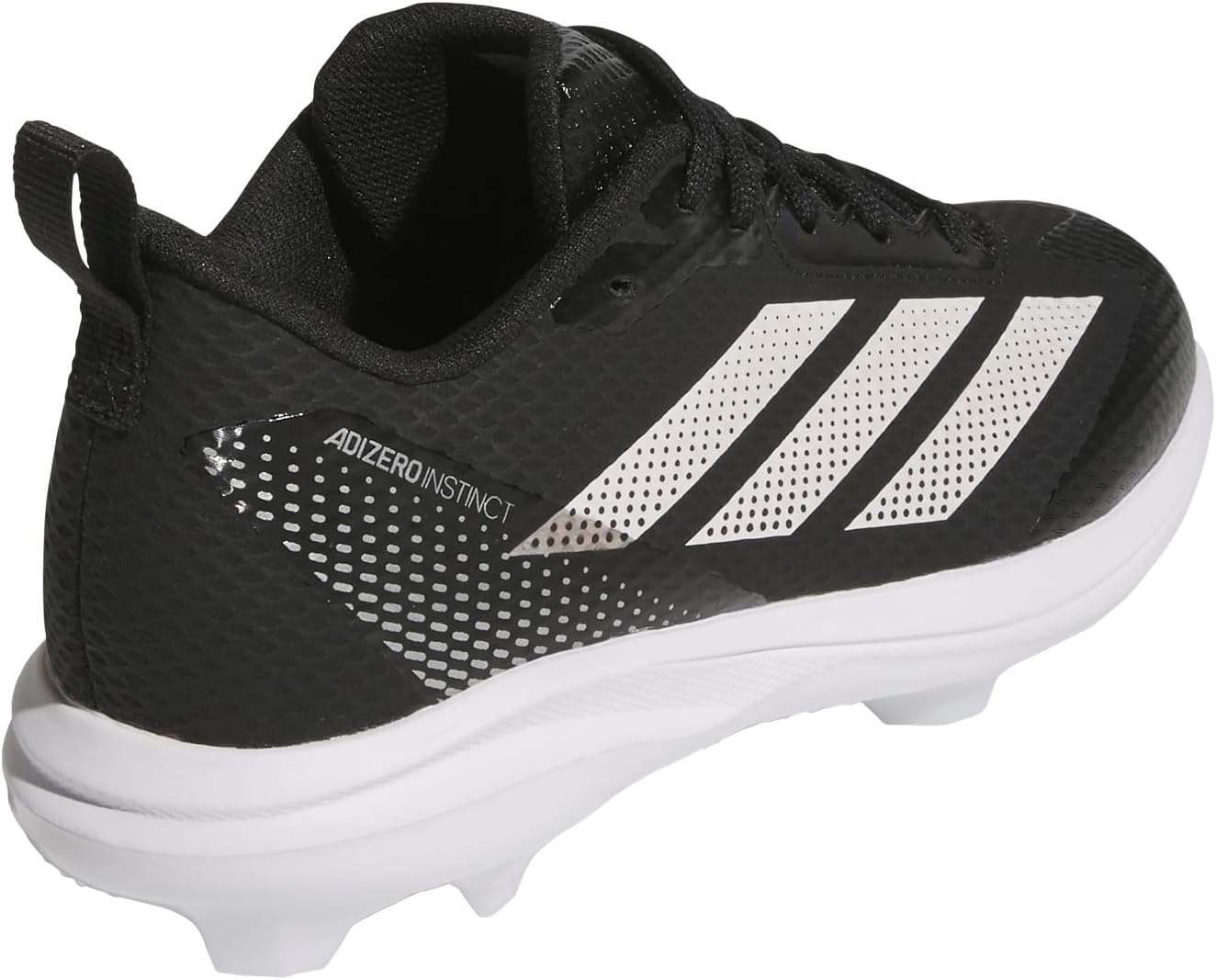 image:imageadidas Boys Adizero Instinct 20 TPU Softball Sneakers Shoes BlackBlackWhiteSilver Metallic