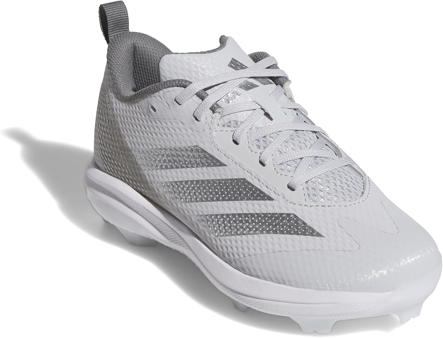 image:imageadidas Boys Adizero Instinct 20 TPU Softball Sneakers Shoes BlackTeam Light GreySilver MetallicTeam Grey