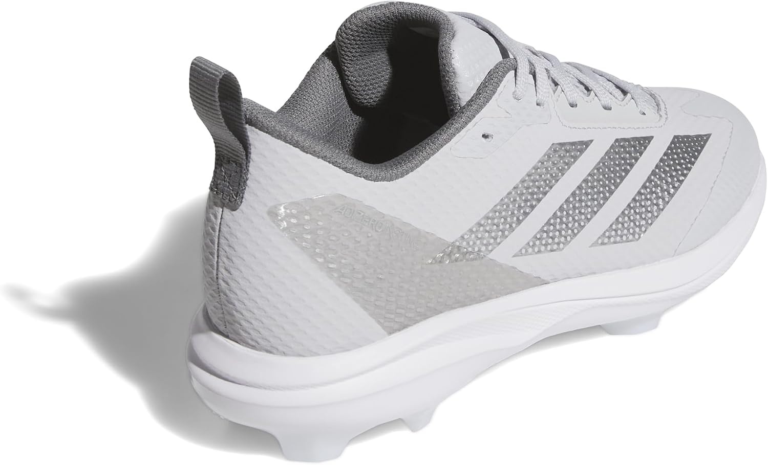 image:imageadidas Boys Adizero Instinct 20 TPU Softball Sneakers Shoes BlackTeam Light GreySilver MetallicTeam Grey