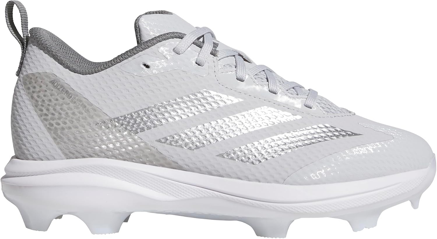 image:imageadidas Boys Adizero Instinct 20 TPU Softball Sneakers Shoes BlackTeam Light GreySilver MetallicTeam Grey