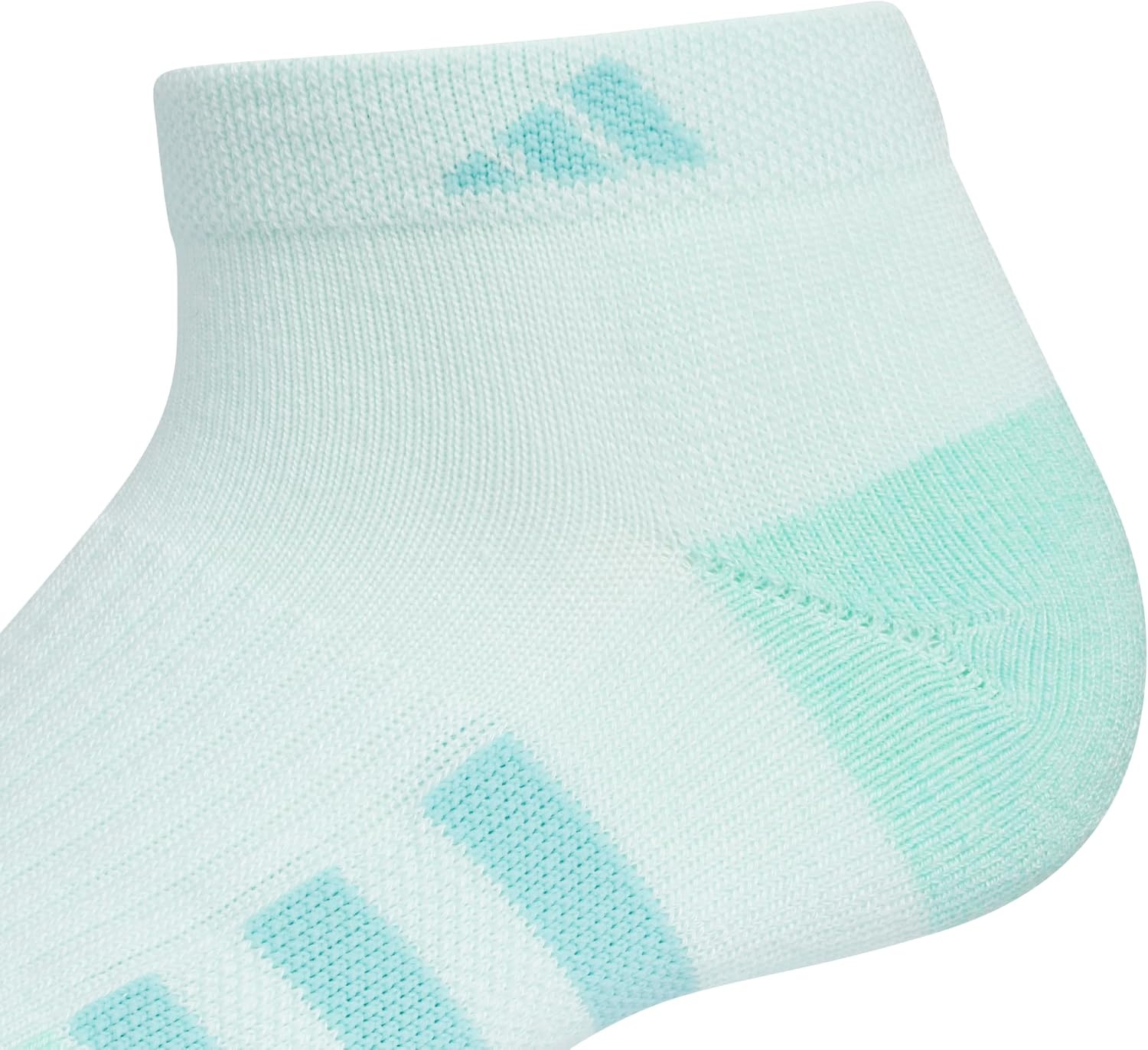 image:imageadidas Cushioned Low Cut Ankle Socks 3Pairs Durable amp Comfortable 3Pack Targeted Cushioning Arch Support Breathable MoistureWicking Reinforced Heel amp Toe AllDay ComfortHalo Mint GreenWhiteGrey30Low Cut