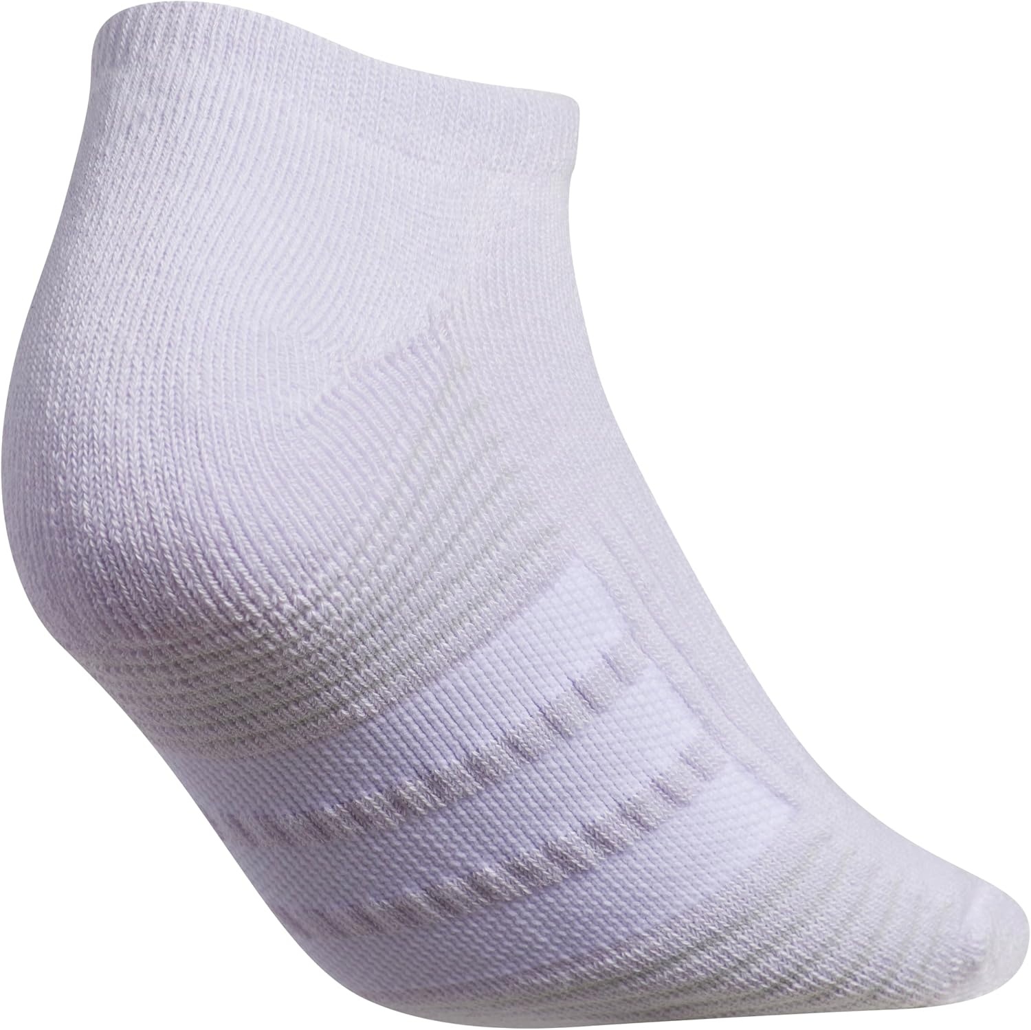 image:imageadidas Cushioned Low Cut Ankle Socks 3Pairs Durable amp Comfortable 3Pack Targeted Cushioning Arch Support Breathable MoistureWicking Reinforced Heel amp Toe AllDay ComfortFrozen PurpleClear Onix GreySolar Purple40No Show