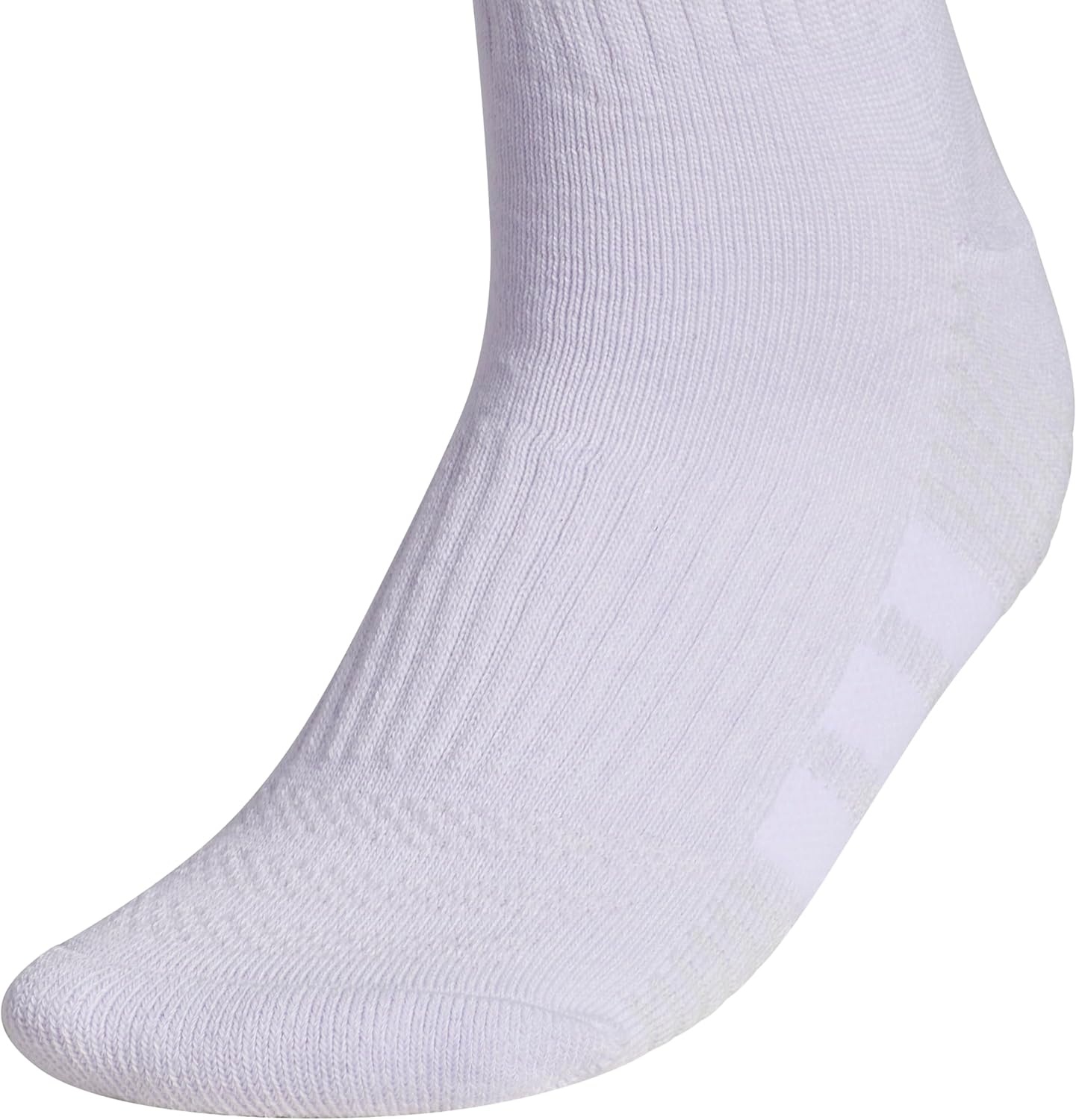 image:imageadidas Cushioned Low Cut Ankle Socks 3Pairs Durable amp Comfortable 3Pack Targeted Cushioning Arch Support Breathable MoistureWicking Reinforced Heel amp Toe AllDay ComfortFrozen PurpleClear Onix GreySolar Purple40Crew