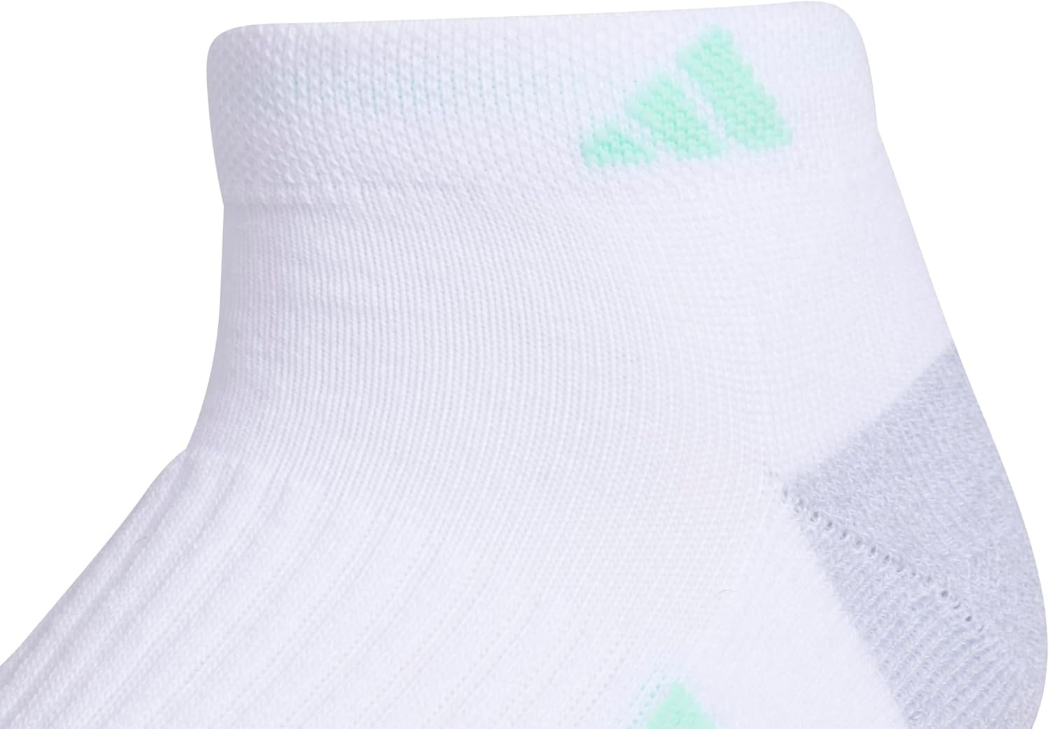 image:imageadidas Cushioned Low Cut Ankle Socks 3Pairs Durable amp Comfortable 3Pack Targeted Cushioning Arch Support Breathable MoistureWicking Reinforced Heel amp Toe AllDay ComfortWhitePulse Mint GreenLucid Fuchsia Pink30Low Cut