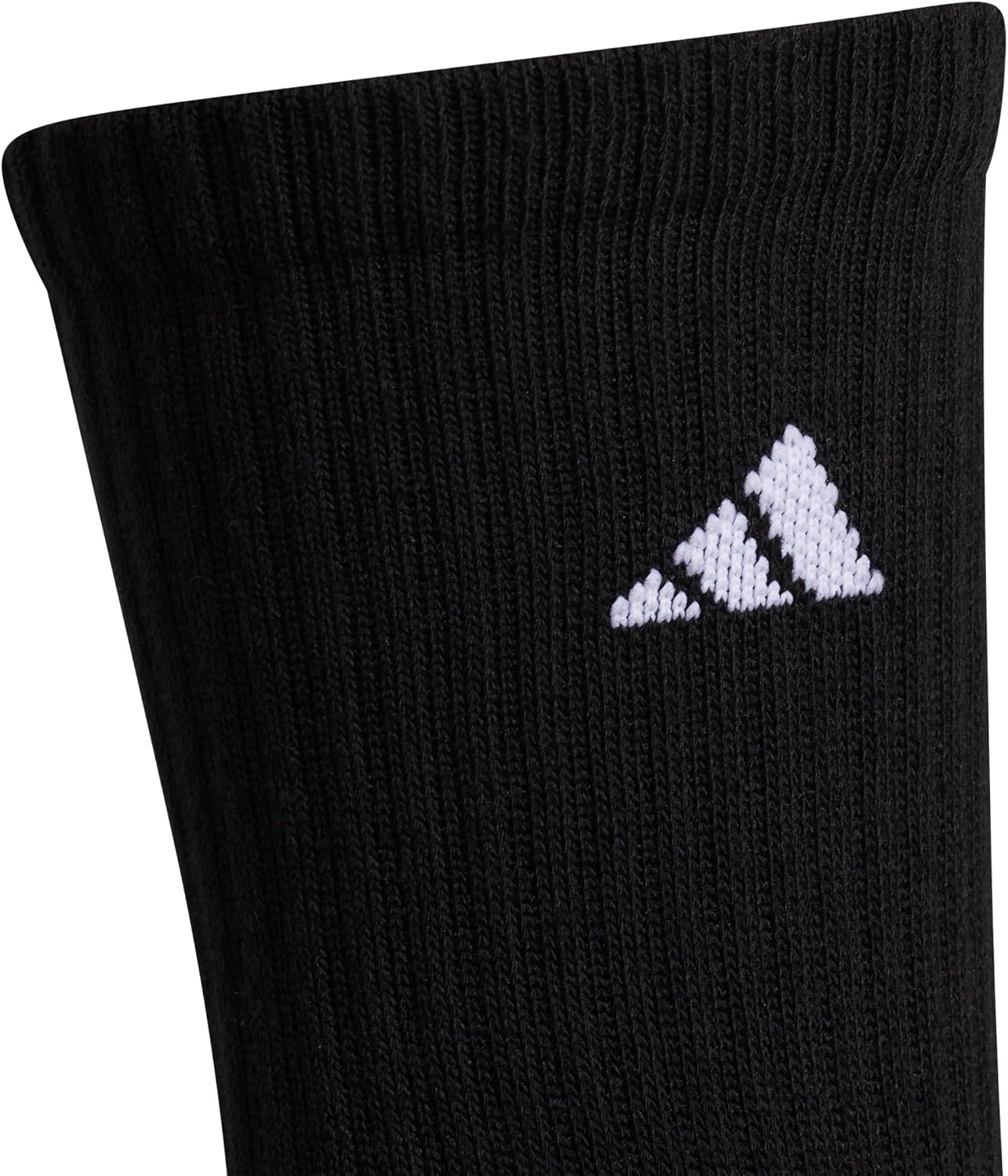 image:imageadidas Cushioned Low Cut Ankle Socks 3Pairs Durable amp Comfortable 3Pack Targeted Cushioning Arch Support Breathable MoistureWicking Reinforced Heel amp Toe AllDay ComfortBlackNight GreyWhite30Crew