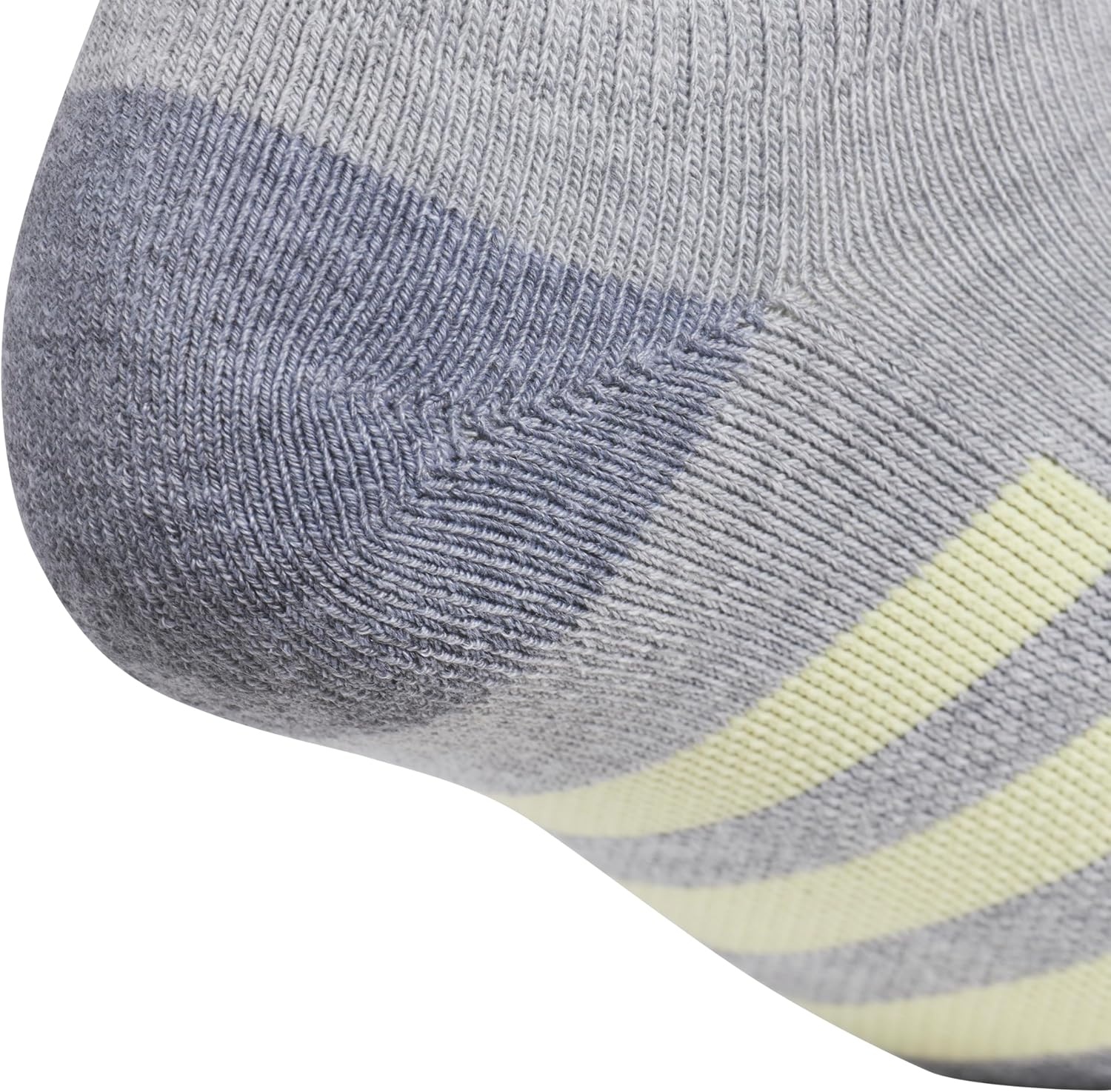 image:imageadidas Cushioned Low Cut Ankle Socks 3Pairs Durable amp Comfortable 3Pack Targeted Cushioning Arch Support Breathable MoistureWicking Reinforced Heel amp Toe AllDay ComfortCool Light HeatherPowder YellowViolet Tone Purple30No Show