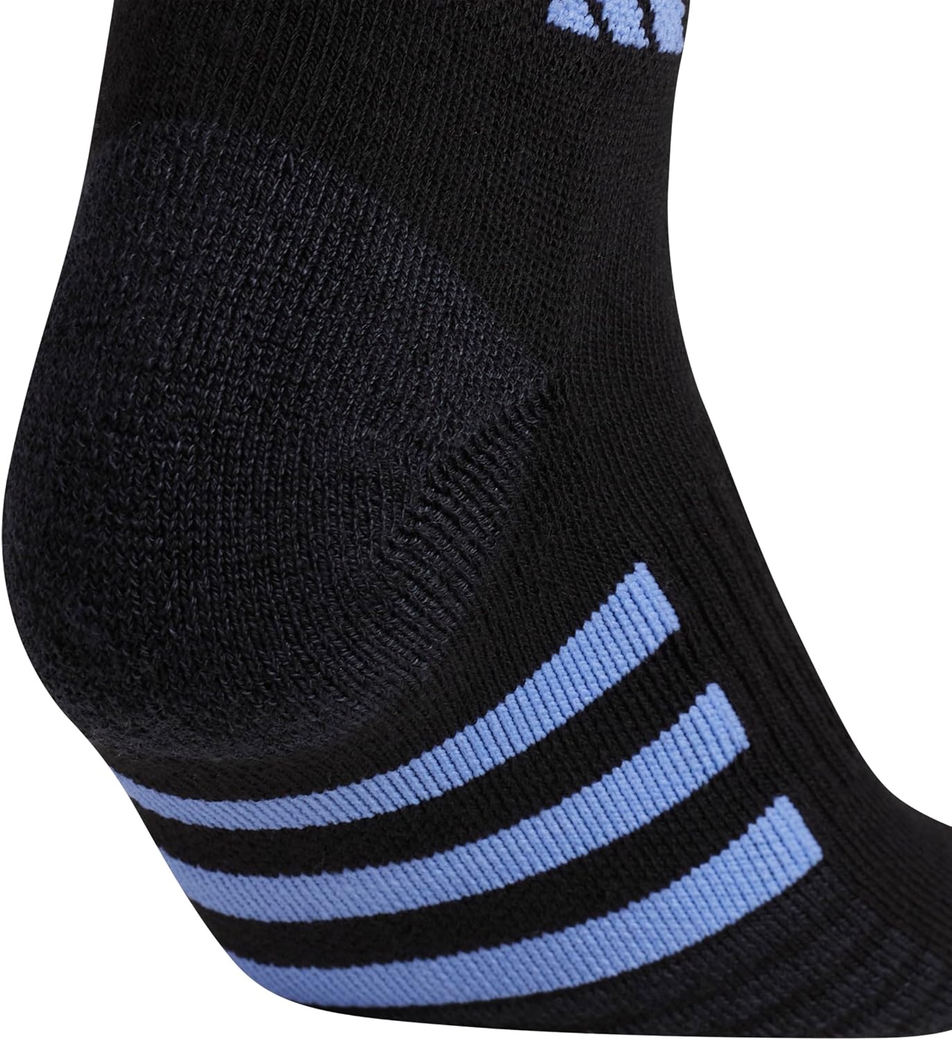 image:imageadidas Cushioned Low Cut Ankle Socks 3Pairs Durable amp Comfortable 3Pack Targeted Cushioning Arch Support Breathable MoistureWicking Reinforced Heel amp Toe AllDay ComfortBlackBlue FusionViolet Fusion Purple30Low Cut