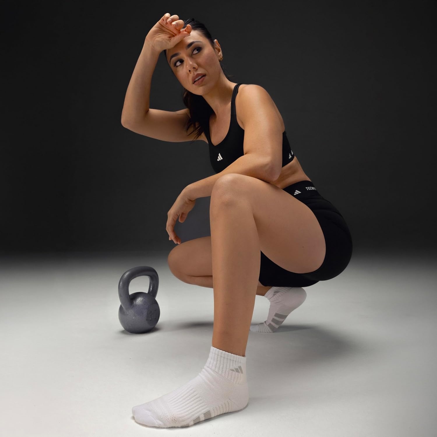 image:imageadidas Cushioned Low Cut Ankle Socks 3Pairs Durable amp Comfortable 3Pack Targeted Cushioning Arch Support Breathable MoistureWicking Reinforced Heel amp Toe AllDay ComfortBlackMagic Lilac PurplePower Pink40Quarter