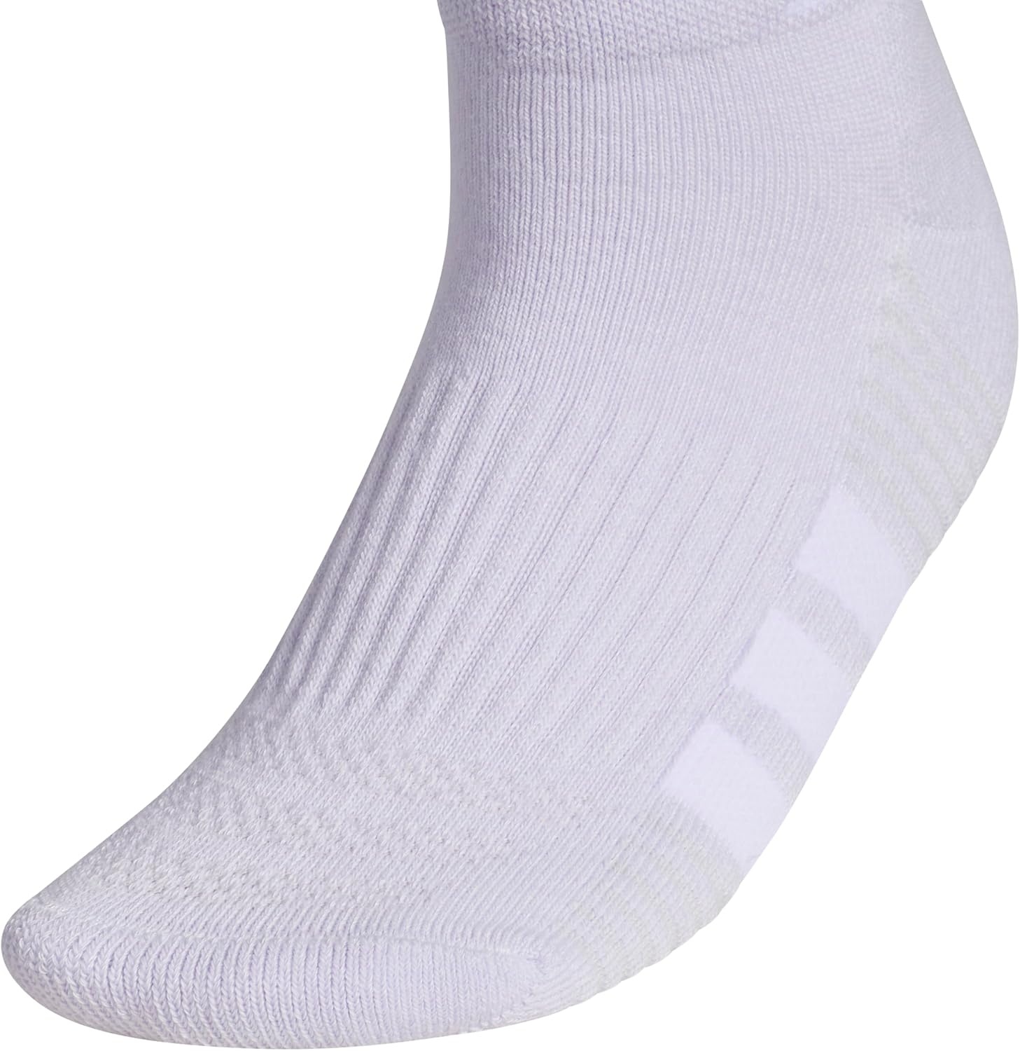 image:imageadidas Cushioned Low Cut Ankle Socks 3Pairs Durable amp Comfortable 3Pack Targeted Cushioning Arch Support Breathable MoistureWicking Reinforced Heel amp Toe AllDay ComfortFrozen PurpleClear Onix GreySolar Purple40Low Cut