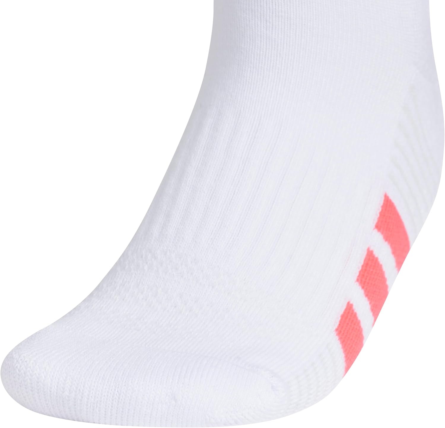 image:imageadidas Cushioned Low Cut Ankle Socks 3Pairs Durable amp Comfortable 3Pack Targeted Cushioning Arch Support Breathable MoistureWicking Reinforced Heel amp Toe AllDay ComfortWhitePure Turbo PinkClear Onix Grey40Low Cut