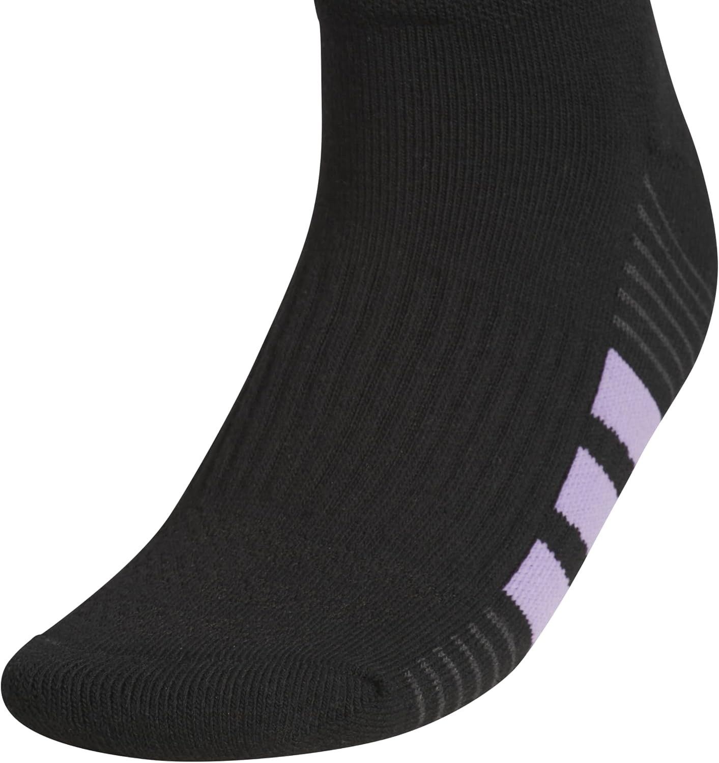 image:imageadidas Cushioned Low Cut Ankle Socks 3Pairs Durable amp Comfortable 3Pack Targeted Cushioning Arch Support Breathable MoistureWicking Reinforced Heel amp Toe AllDay ComfortBlackMagic Lilac PurplePower Pink40Low Cut