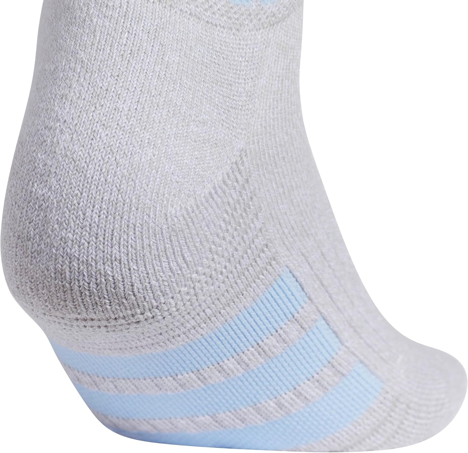 image:imageadidas Cushioned Low Cut Ankle Socks 3Pairs Durable amp Comfortable 3Pack Targeted Cushioning Arch Support Breathable MoistureWicking Reinforced Heel amp Toe AllDay ComfortClear Onix GreyGlow BlueClear Pink40Low Cut