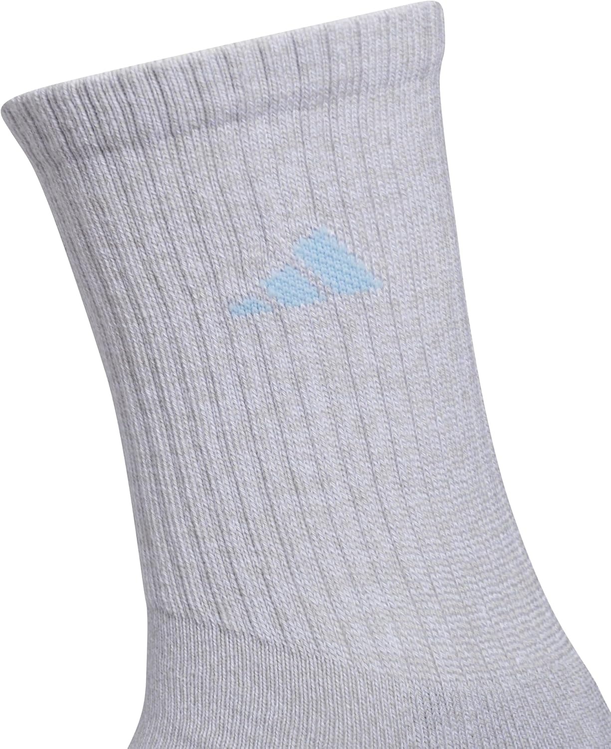 image:imageadidas Cushioned Low Cut Ankle Socks 3Pairs Durable amp Comfortable 3Pack Targeted Cushioning Arch Support Breathable MoistureWicking Reinforced Heel amp Toe AllDay ComfortClear Onix GreyGlow BlueClear Pink40Crew