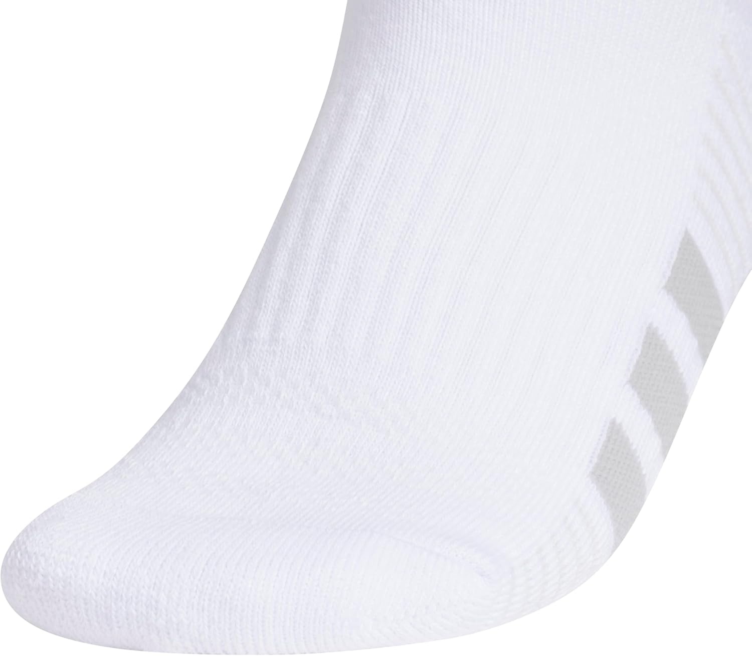 image:imageadidas Cushioned Low Cut Ankle Socks 3Pairs Durable amp Comfortable 3Pack Targeted Cushioning Arch Support Breathable MoistureWicking Reinforced Heel amp Toe AllDay ComfortWhiteClear Onix GreyClear Grey40No Show
