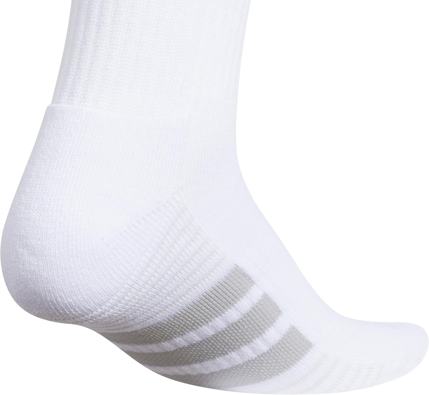 image:imageadidas Cushioned Low Cut Ankle Socks 3Pairs Durable amp Comfortable 3Pack Targeted Cushioning Arch Support Breathable MoistureWicking Reinforced Heel amp Toe AllDay ComfortWhiteClear Onix GreyClear Grey40Crew
