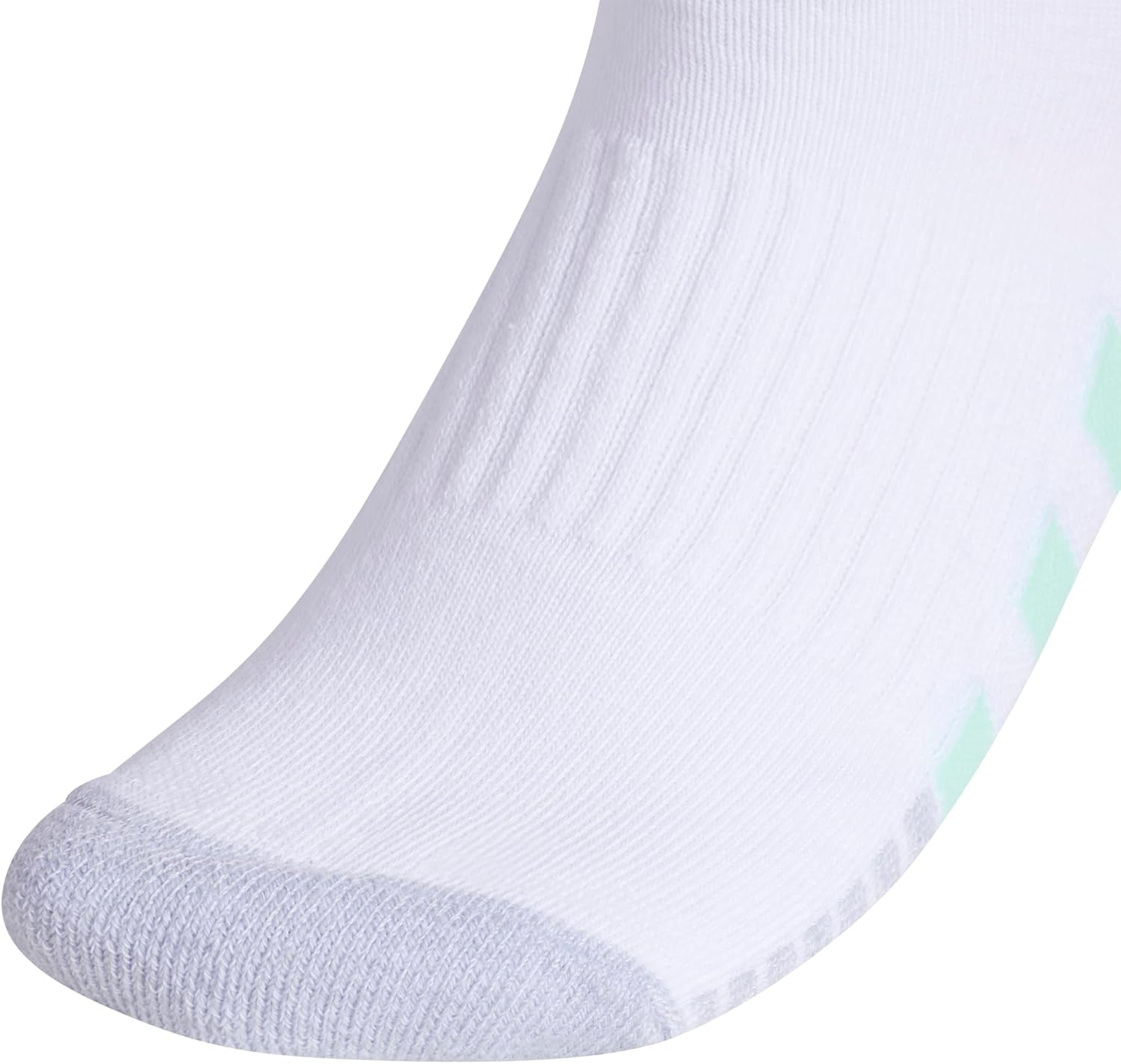 image:imageadidas Cushioned Low Cut Ankle Socks 3Pairs Durable amp Comfortable 3Pack Targeted Cushioning Arch Support Breathable MoistureWicking Reinforced Heel amp Toe AllDay ComfortWhitePulse Mint GreenLucid Fuchsia Pink30Low Cut