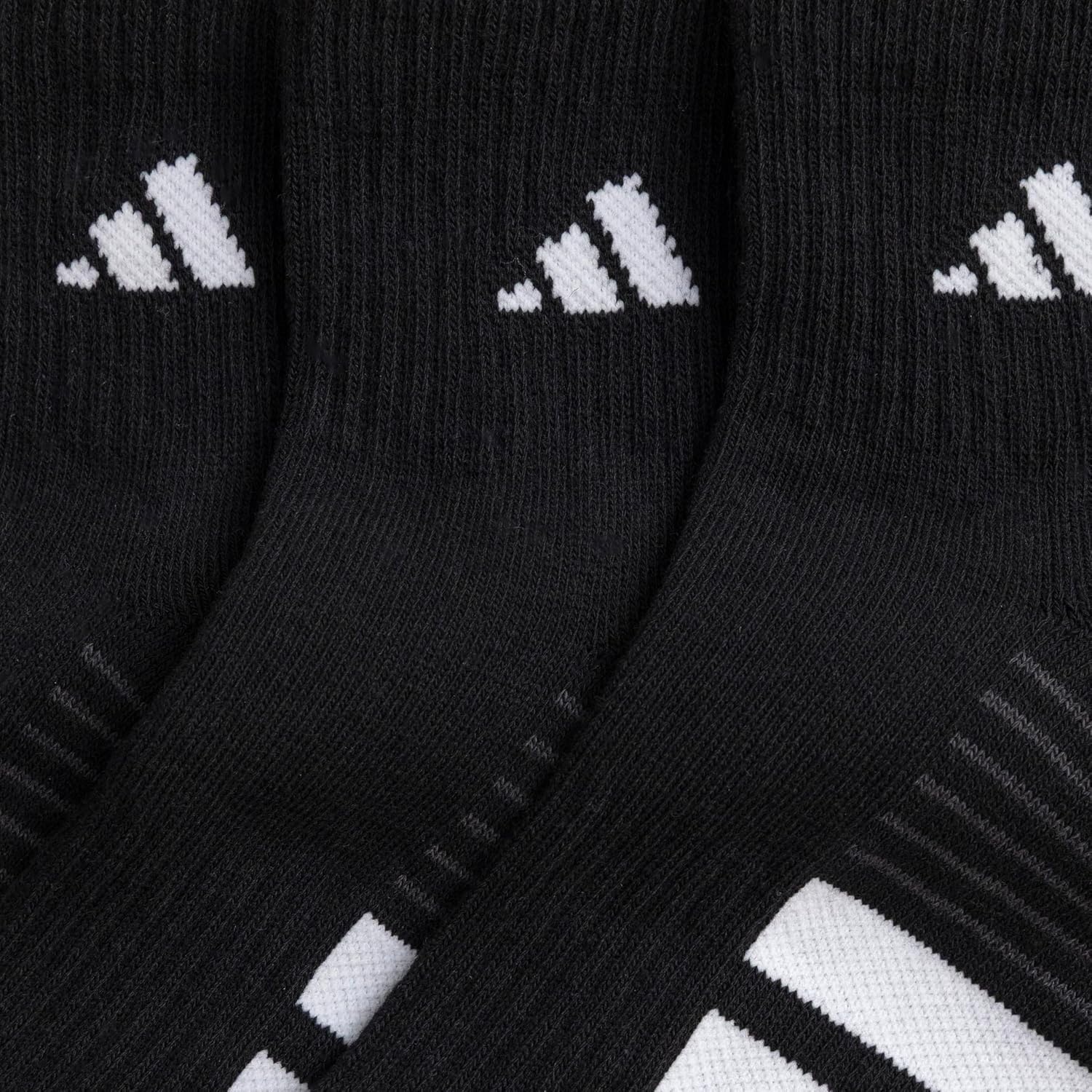 image:imageadidas Cushioned Low Cut Ankle Socks 3Pairs Durable amp Comfortable 3Pack Targeted Cushioning Arch Support Breathable MoistureWicking Reinforced Heel amp Toe AllDay ComfortBlackWhiteCarbon Grey40Quarter