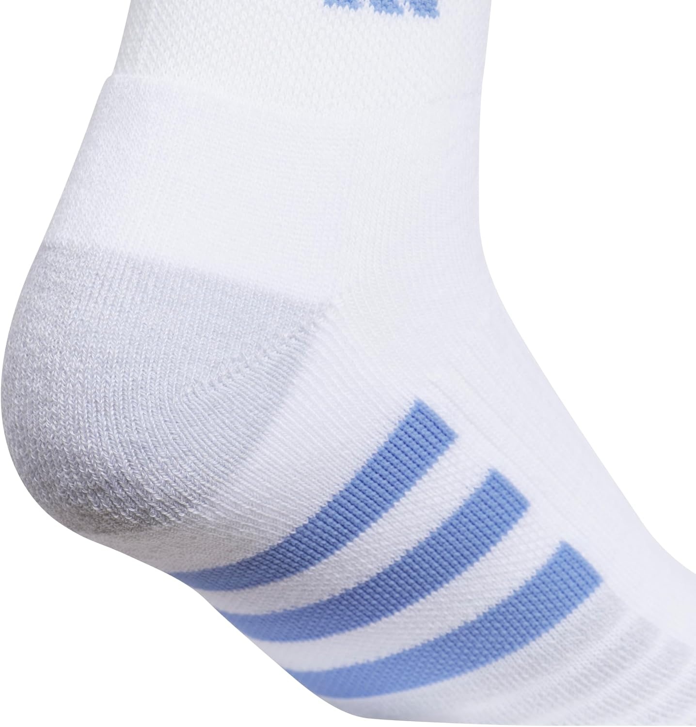 image:imageadidas Cushioned Low Cut Ankle Socks 3Pairs Durable amp Comfortable 3Pack Targeted Cushioning Arch Support Breathable MoistureWicking Reinforced Heel amp Toe AllDay ComfortWhiteBlue FusionPowder Teal Green30Quarter