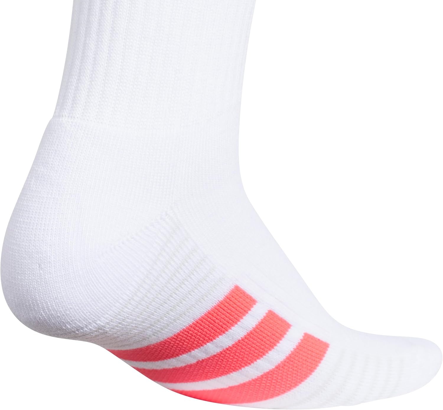image:imageadidas Cushioned Low Cut Ankle Socks 3Pairs Durable amp Comfortable 3Pack Targeted Cushioning Arch Support Breathable MoistureWicking Reinforced Heel amp Toe AllDay ComfortWhitePure Turbo PinkClear Onix Grey40Crew