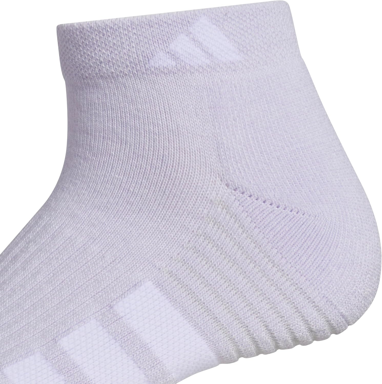 image:imageadidas Cushioned Low Cut Ankle Socks 3Pairs Durable amp Comfortable 3Pack Targeted Cushioning Arch Support Breathable MoistureWicking Reinforced Heel amp Toe AllDay ComfortFrozen PurpleClear Onix GreySolar Purple40Low Cut