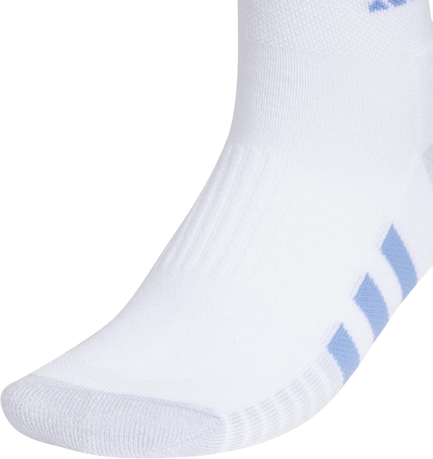 image:imageadidas Cushioned Low Cut Ankle Socks 3Pairs Durable amp Comfortable 3Pack Targeted Cushioning Arch Support Breathable MoistureWicking Reinforced Heel amp Toe AllDay ComfortWhiteBlue FusionPowder Teal Green30Quarter