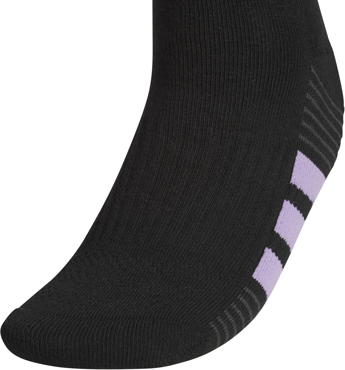 image:imageadidas Cushioned Low Cut Ankle Socks 3Pairs Durable amp Comfortable 3Pack Targeted Cushioning Arch Support Breathable MoistureWicking Reinforced Heel amp Toe AllDay ComfortBlackMagic Lilac PurplePower Pink40Crew