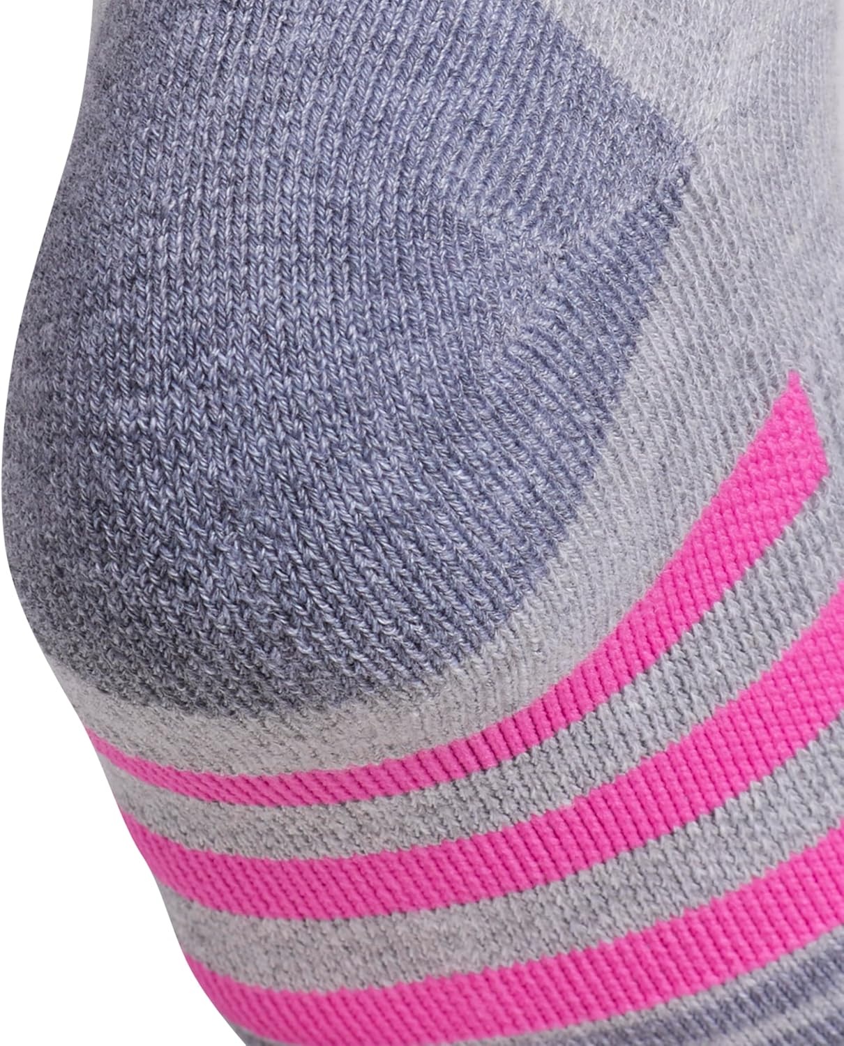 image:imageadidas Cushioned Low Cut Ankle Socks 3Pairs Durable amp Comfortable 3Pack Targeted Cushioning Arch Support Breathable MoistureWicking Reinforced Heel amp Toe AllDay ComfortCool Light HeatherLucid Fuchsia PinkBlue Fusion30No Show