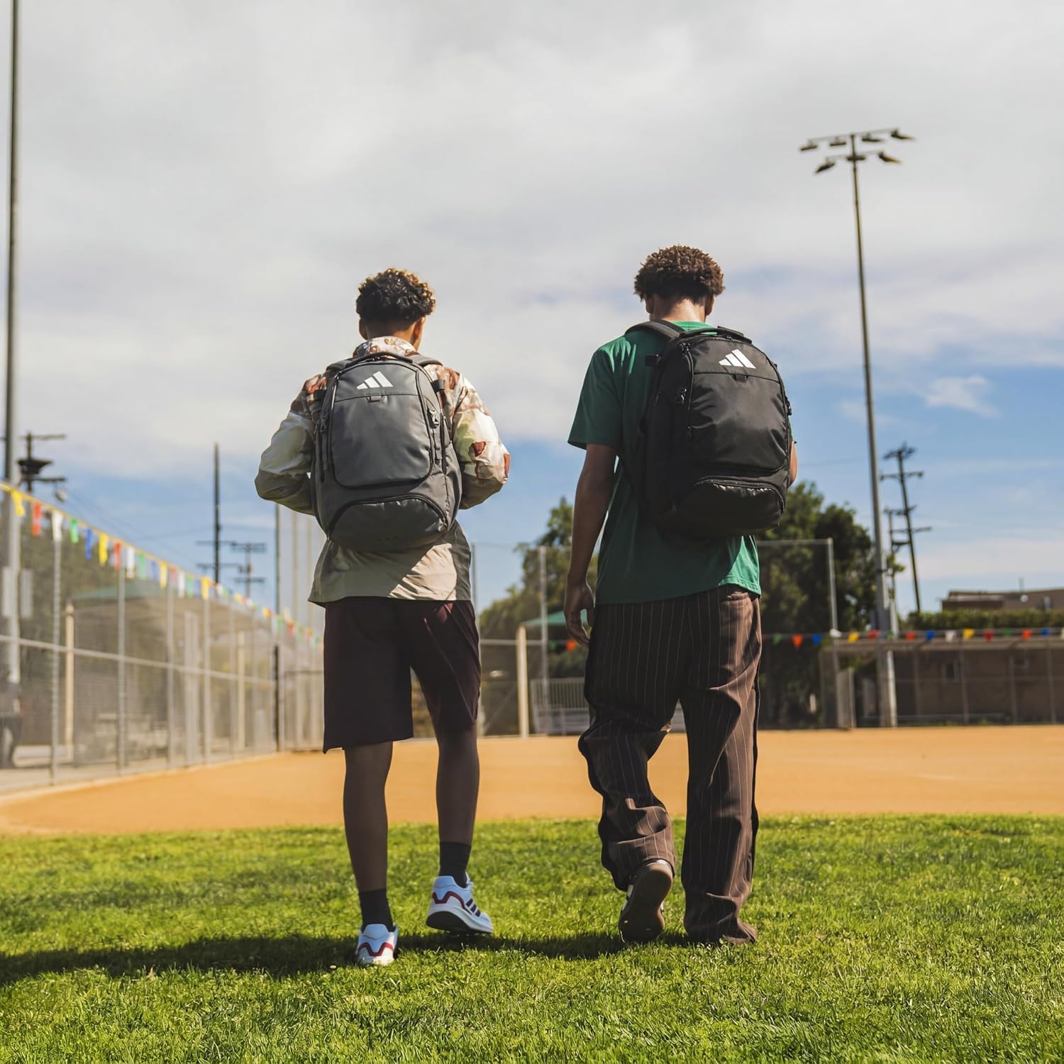 image:imageadidas Dugout Baseball amp Softball Backpack 35L Hidden Helmet Pouch Adjustable Velcro Bat Straps Fence Hook Glove Straps Game amp Practice ReadyBlack