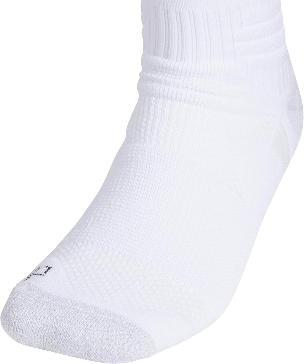 image:imageadidas Dugout OvertheCalf Baseball amp Softball Socks 1 Pair Unisex 1Pack Cushioned Impact Zones Arch amp Ankle Support StayUp Fit LeftRight Fit Game amp Practice ReadyWhiteBlackClear Grey