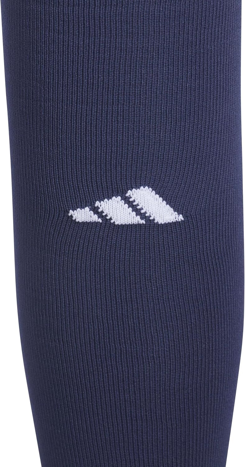 image:imageadidas Dugout OvertheCalf Baseball amp Softball Socks 1 Pair Unisex 1Pack Cushioned Impact Zones Arch amp Ankle Support StayUp Fit LeftRight Fit Game amp Practice ReadyTeam Navy Blue 2WhiteBlack