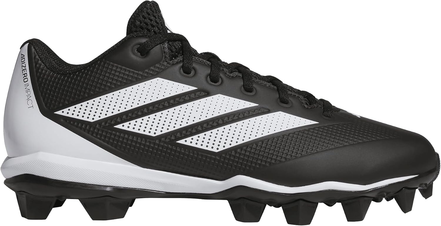 image:imageadidas Mens Adizero Impact 20 Molded Baseball ShoeBlackWhiteWhite