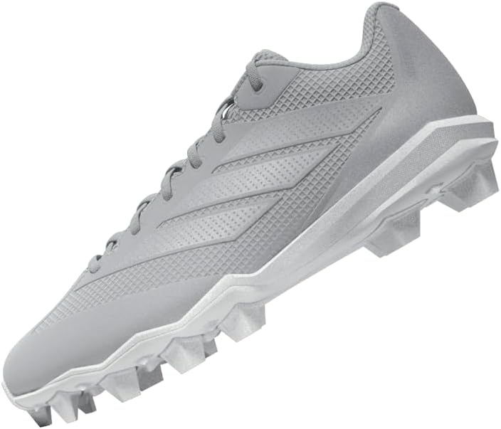 image:imageadidas Mens Adizero Impact 20 Molded Baseball ShoeTeam Light GreySilver MetallicWhite