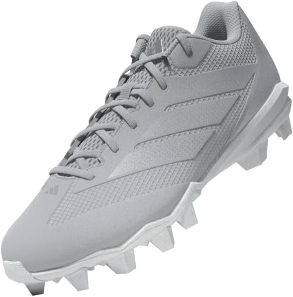 image:imageadidas Mens Adizero Impact 20 Molded Baseball ShoeTeam Light GreySilver MetallicWhite