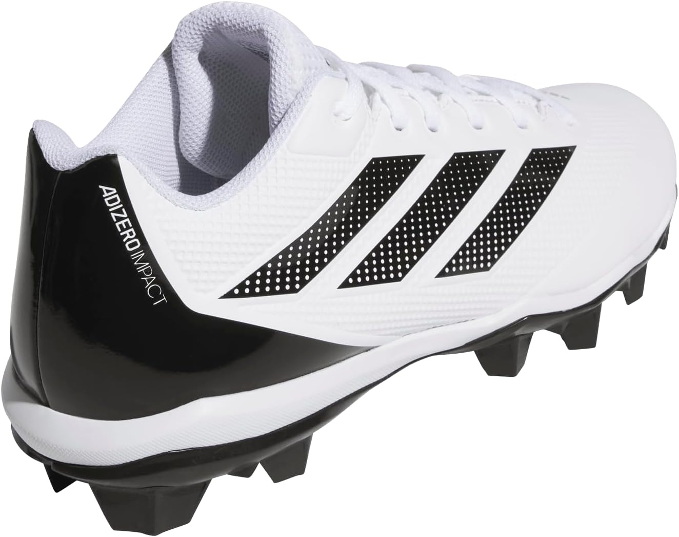 image:imageadidas Mens Adizero Impact 20 Molded Sneakers Shoes WhiteWhiteBlackBlack