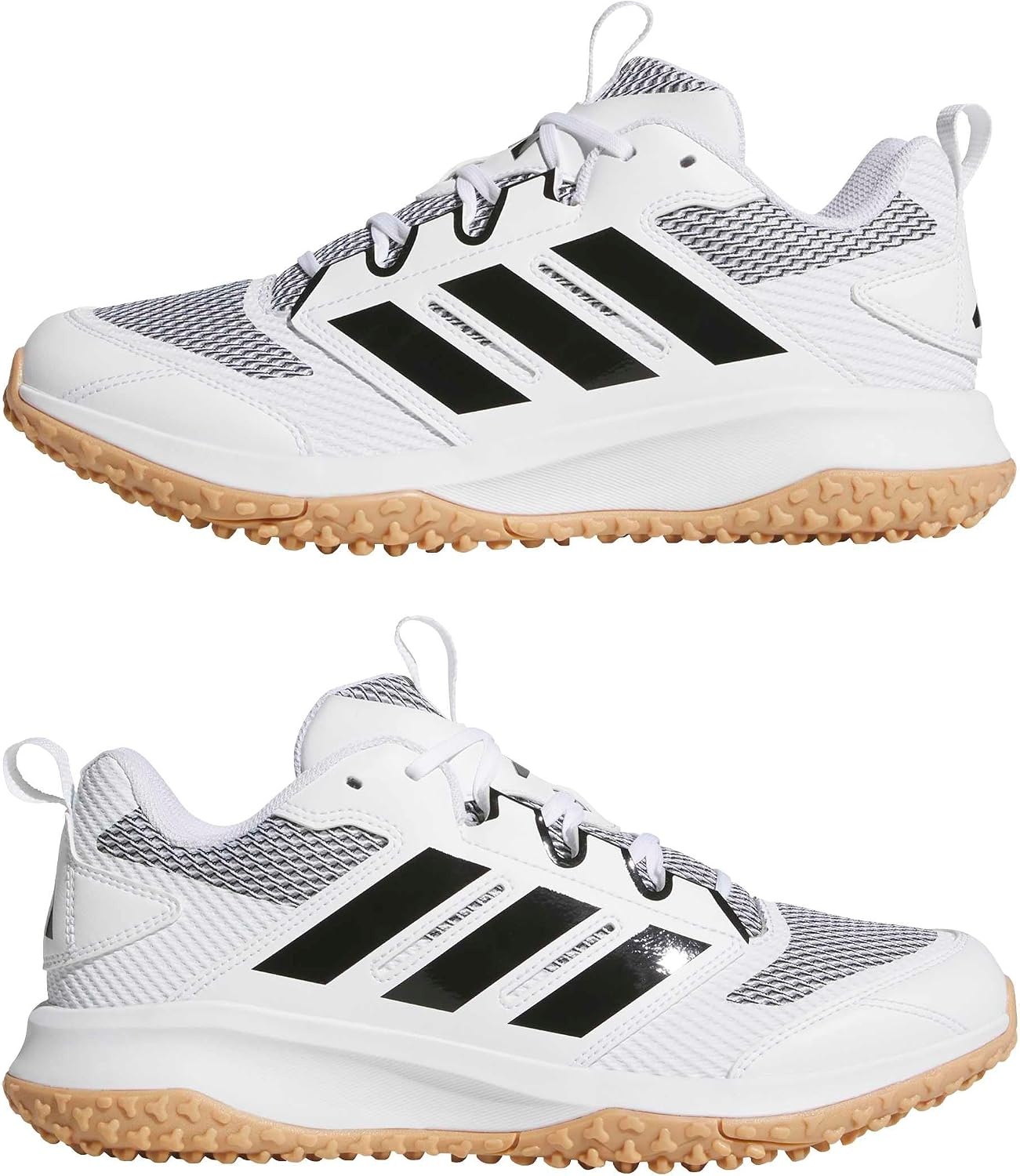 image:imageadidas Mens Adizero Impact Turf Trainer Training Sneakers Shoes WhiteWhiteBlackBlack