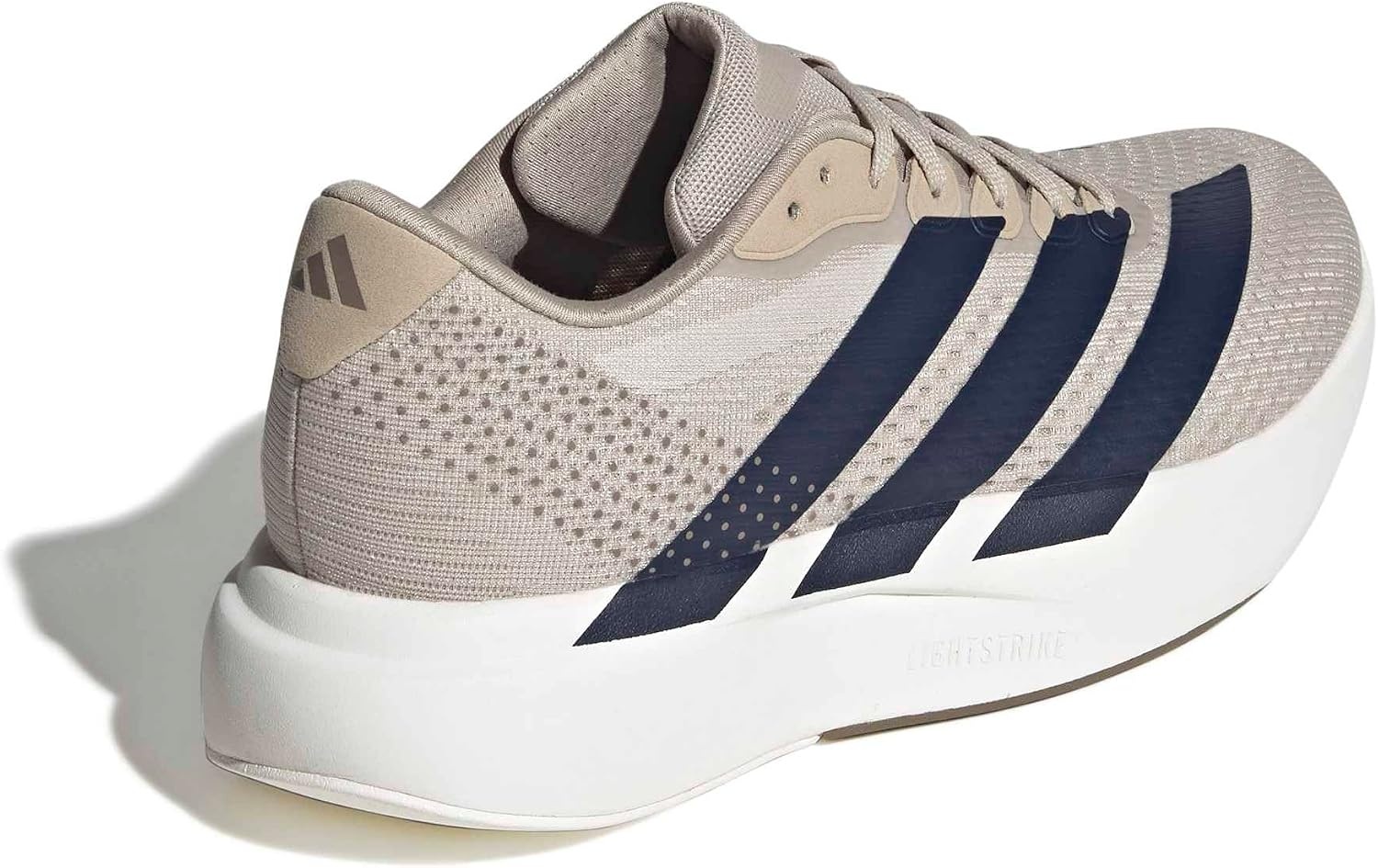 image:imageadidas Mens Adizero Pacer Running Sneakers Shoes BeigeKhakiNight IndigoWhite
