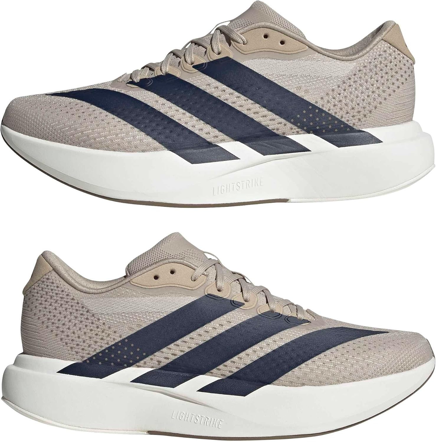 image:imageadidas Mens Adizero Pacer Running Sneakers Shoes BeigeKhakiNight IndigoWhite